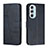 Leather Case Stands Flip Cover Holder Y01X for Motorola Moto Edge Plus (2022) 5G Blue