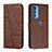 Leather Case Stands Flip Cover Holder Y01X for Motorola Moto Edge S Pro 5G