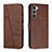 Leather Case Stands Flip Cover Holder Y01X for Motorola Moto Edge S30 5G