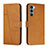 Leather Case Stands Flip Cover Holder Y01X for Motorola Moto Edge S30 5G