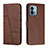 Leather Case Stands Flip Cover Holder Y01X for Motorola Moto G Stylus (2023) 4G