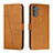 Leather Case Stands Flip Cover Holder Y01X for Motorola Moto G41