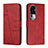 Leather Case Stands Flip Cover Holder Y01X for Oppo Reno10 Pro+ Plus 5G Red