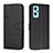 Leather Case Stands Flip Cover Holder Y01X for Realme 9i 5G Black