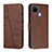 Leather Case Stands Flip Cover Holder Y01X for Realme C25Y