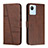 Leather Case Stands Flip Cover Holder Y01X for Realme C30s