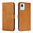 Leather Case Stands Flip Cover Holder Y01X for Realme C30s