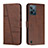 Leather Case Stands Flip Cover Holder Y01X for Realme C31