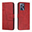 Leather Case Stands Flip Cover Holder Y01X for Realme C35 Red