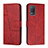 Leather Case Stands Flip Cover Holder Y01X for Realme Narzo 30 5G Red