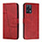 Leather Case Stands Flip Cover Holder Y01X for Realme Narzo 50 Pro 5G Red