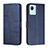 Leather Case Stands Flip Cover Holder Y01X for Realme Narzo 50i Prime Blue