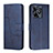 Leather Case Stands Flip Cover Holder Y01X for Realme Narzo N53 Blue