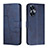 Leather Case Stands Flip Cover Holder Y01X for Realme Narzo N55 Blue