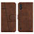 Leather Case Stands Flip Cover Holder Y01X for Samsung Galaxy A01 SM-A015