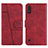 Leather Case Stands Flip Cover Holder Y01X for Samsung Galaxy A01 SM-A015 Red