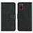 Leather Case Stands Flip Cover Holder Y01X for Samsung Galaxy A02s Black