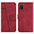 Leather Case Stands Flip Cover Holder Y01X for Samsung Galaxy A02s Red