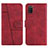 Leather Case Stands Flip Cover Holder Y01X for Samsung Galaxy A03s Red