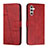 Leather Case Stands Flip Cover Holder Y01X for Samsung Galaxy A04s Red