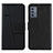 Leather Case Stands Flip Cover Holder Y01X for Samsung Galaxy A05s Black