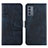 Leather Case Stands Flip Cover Holder Y01X for Samsung Galaxy A15 4G Blue