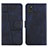 Leather Case Stands Flip Cover Holder Y01X for Samsung Galaxy A21s Blue