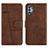 Leather Case Stands Flip Cover Holder Y01X for Samsung Galaxy A32 4G