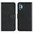 Leather Case Stands Flip Cover Holder Y01X for Samsung Galaxy A32 4G Black