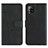 Leather Case Stands Flip Cover Holder Y01X for Samsung Galaxy A42 5G Black