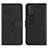 Leather Case Stands Flip Cover Holder Y01X for Samsung Galaxy A72 4G Black