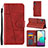 Leather Case Stands Flip Cover Holder Y01X for Samsung Galaxy M02