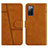 Leather Case Stands Flip Cover Holder Y01X for Samsung Galaxy S20 FE 4G