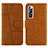 Leather Case Stands Flip Cover Holder Y01X for Xiaomi Mi 10S 5G