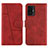 Leather Case Stands Flip Cover Holder Y01X for Xiaomi Mi 11T 5G Red