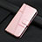 Leather Case Stands Flip Cover Holder Y01X for Xiaomi Mi 13 5G Rose Gold