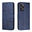 Leather Case Stands Flip Cover Holder Y01X for Xiaomi Poco F5 5G Blue