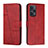 Leather Case Stands Flip Cover Holder Y01X for Xiaomi Poco F5 5G Red