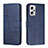 Leather Case Stands Flip Cover Holder Y01X for Xiaomi Poco X4 GT 5G Blue