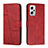 Leather Case Stands Flip Cover Holder Y01X for Xiaomi Poco X4 GT 5G Red