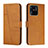 Leather Case Stands Flip Cover Holder Y01X for Xiaomi Redmi 10 India