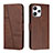 Leather Case Stands Flip Cover Holder Y01X for Xiaomi Redmi 12 4G