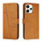 Leather Case Stands Flip Cover Holder Y01X for Xiaomi Redmi 12 4G