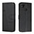 Leather Case Stands Flip Cover Holder Y01X for Xiaomi Redmi 9 Activ Black