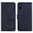 Leather Case Stands Flip Cover Holder Y01X for Xiaomi Redmi 9i Blue