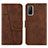 Leather Case Stands Flip Cover Holder Y01X for Xiaomi Redmi K30S 5G