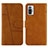 Leather Case Stands Flip Cover Holder Y01X for Xiaomi Redmi Note 10 Pro 4G