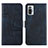 Leather Case Stands Flip Cover Holder Y01X for Xiaomi Redmi Note 10 Pro 4G Blue