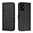 Leather Case Stands Flip Cover Holder Y01X for Xiaomi Redmi Note 11R 5G Black