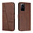 Leather Case Stands Flip Cover Holder Y01X for Xiaomi Redmi Note 12S